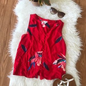 a new day Red Sleeveless Top